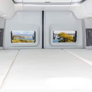 4TOP VW Grand California 680 verschließbares Abschluss-Set für die Ablagemulden in den D-Säulen, Design „Leder Palladium“