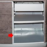 Antirutsch-Schutzmatte Spülschrankfach für VW T6.1/T6/T5 California Ocean/Coast/Comfortline rechts unten