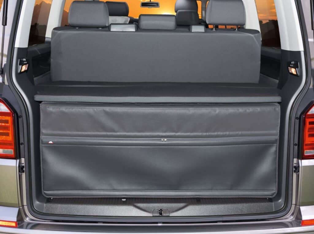 FLEXBAG Titanschwarz Heck 3er-Bank Volkswagen T6.1/T6/T5 California Beach/Multivan mit Multiflexboard