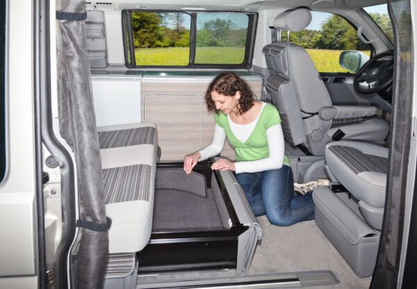 Geräuschdämm-Set für Schublade im Bettkasten der VW T6.1/T6/T5 California Ocean/Coast/Comfortline