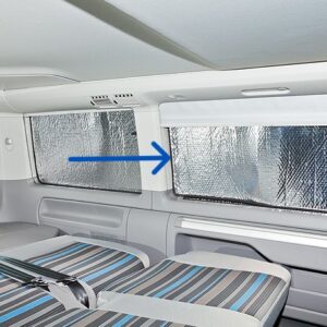 ISOLITE Inside Seiten- oder Schiebetürfenster links, VW T6.1/T6/T5 mit PKW-Verkleidung ISOLITE Inside Seitenfenster Fenster links B-C-Säule, VW T6.1/T6/T5 mit PKW-Verkleidung