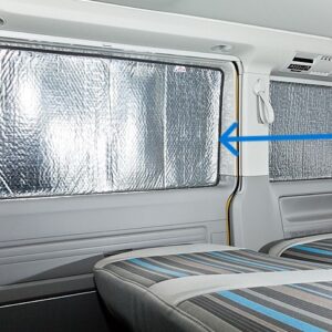 ISOLITE Inside Schiebefenster rechte Schiebetür, VW T6.1/T6/T5 mit PKW-Verkleidung ISOLITE Inside Seitenfenster (starr) rechte Schiebetür, VW T6.1/T6/T5 mit PKW-Verkleidung