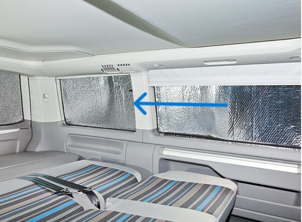 ISOLITE Inside Seitenfenster C-D-Säule links, VW T6.1/T6/T5 PKW kurzer Radstand