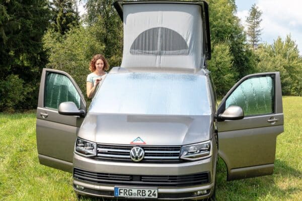 ISOLITE Outdoor PLUS VW T6/T5: 1x ISOLITE Outdoor, 2x ISOLITE Inside für Fahrerhaus-Seitenscheiben, ISOLITE Outdoor PLUS VW T6.1