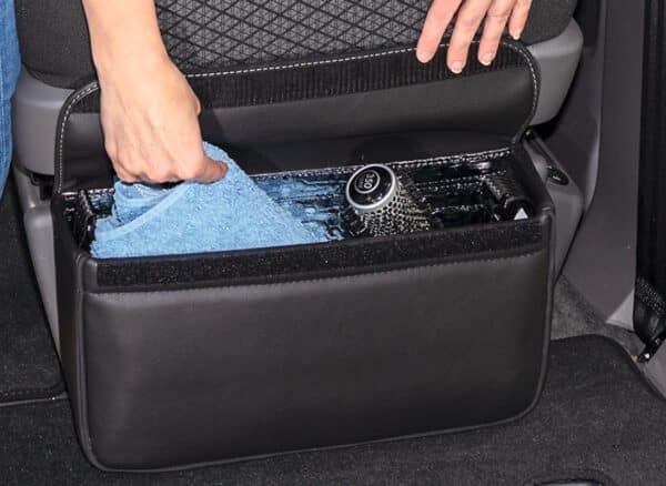 MULTIBOX CarryBag für alle VW T6.1/T6/T5 mit Befestigungssatz, Design „Leder Titanschwarz“