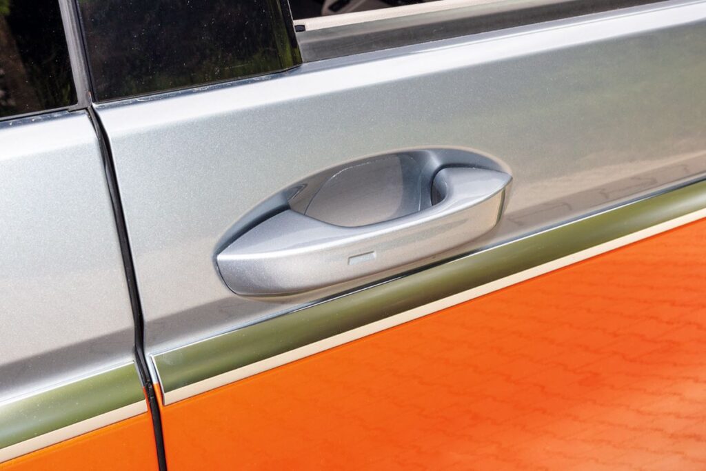 4er-Set Schutzfolien transparent Türgriffmulden Volkswagen T7/T6.1/T6/T5, Volkswagen Caddy 5/4/3