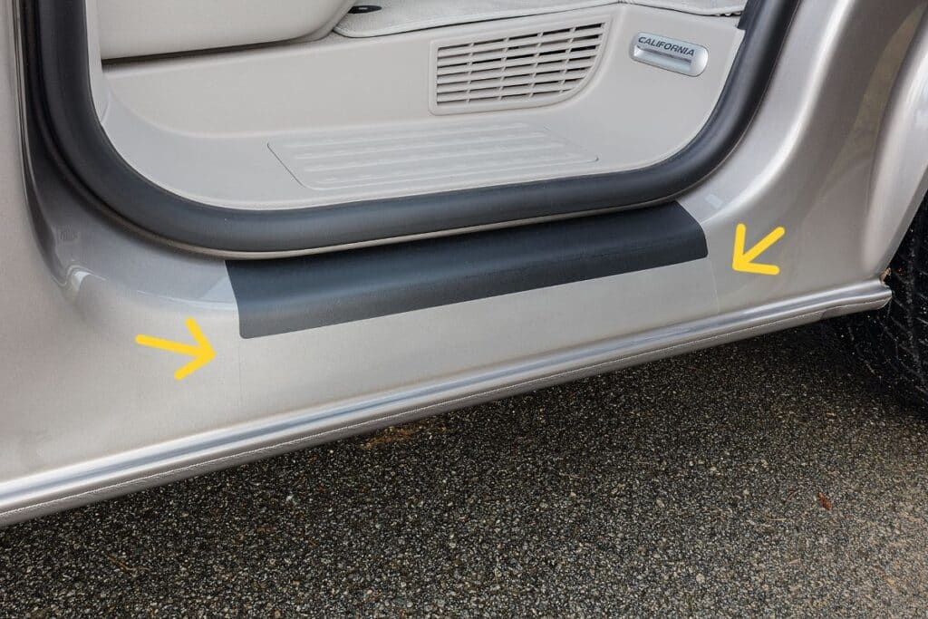 2er-Set Schutzfolien transparent Fahrerhaus-Einstieg Volkswagen T6.1/T6/T5