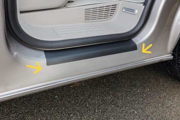 2er-Set Schutzfolien transparent Fahrerhaus-Einstieg VW T6.1/T6/T5