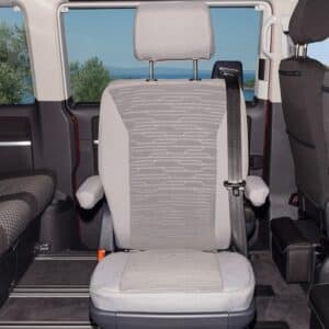 Schonbezug Circuit/Palladium Drehsitz Second Skin in 2. Sitzreihe VW T6.1 California Ocean/Coast
