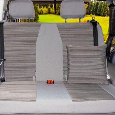 Second Skin Schonbezug 2er-Bank VW T6.1 California Coast Design Mixed Dots/Palladium