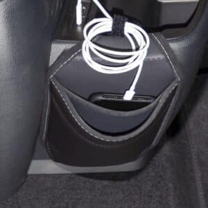 TIALO Phone Design Leder Titanschwarz für VW T6.1