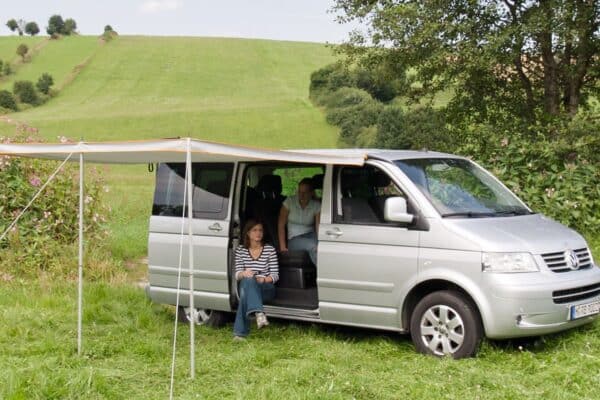 TOP-RAIL Aluminiumprofil für VW T6.1/T6/T5, kurzer Radstand, „Carbon“