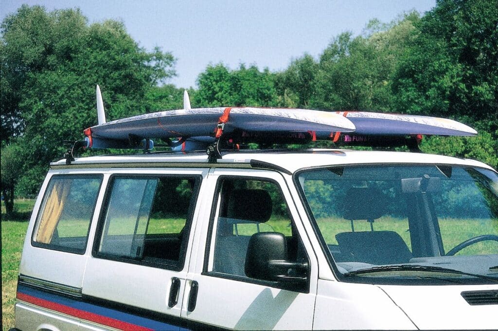 TOP-RAIL Aluminiumprofil 340cm Volkswagen T4 langer Radstand „Carbon“