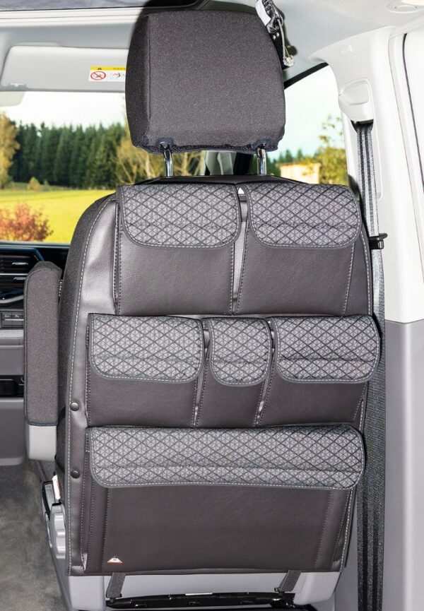 UTILITY Quadratic/Leder Titanschwarz Fahrer-Beifahrersitz, Design VW T6.1 „Quadratic/Leder Titanschwarz“