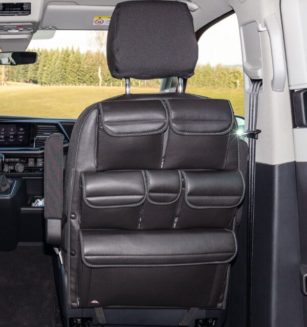UTILITY Titanschwarz Fahrer-Beifahrersitz VW T6.1/T6/T5 California Beach/Multivan, Design „Leder Titanschwarz“