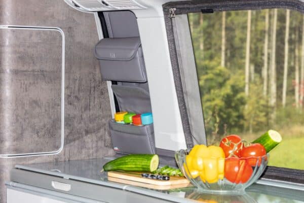 UTILITY fürs Schrankfenster VW T6.1 California Ocean / Coast, Design „Leder Palladium"