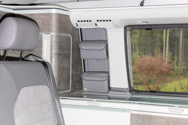 UTILITY fürs Schrankfenster VW T6.1 California Ocean / Coast, Design „Leder Palladium"