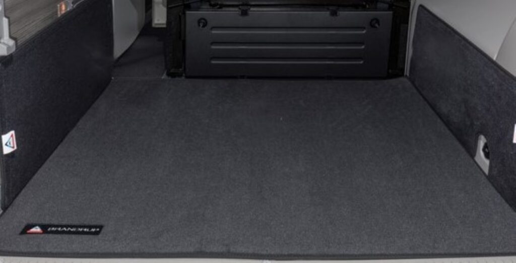 Veloursteppich Titanschwarz Heckladeraum Volkswagen T6/T5 California Ocean, Coast, Comfortline