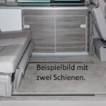 Veloursteppich Palladium 3 Bodenschienen Fahrgastraum, VW T6/T5 California Ocean/Coast/Comfortline