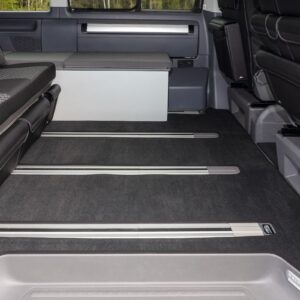 Veloursteppich Titanschwarz Fahrgastraum 2er-Bank, VW T6.1 California Beach
