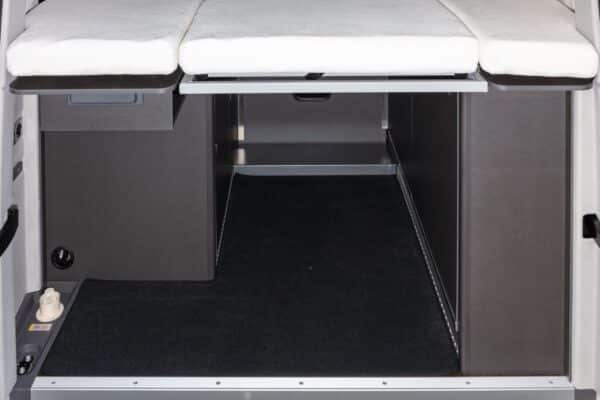 Veloursteppich Heckladeraum VW Grand California 600/680, Design "Titanschwarz"