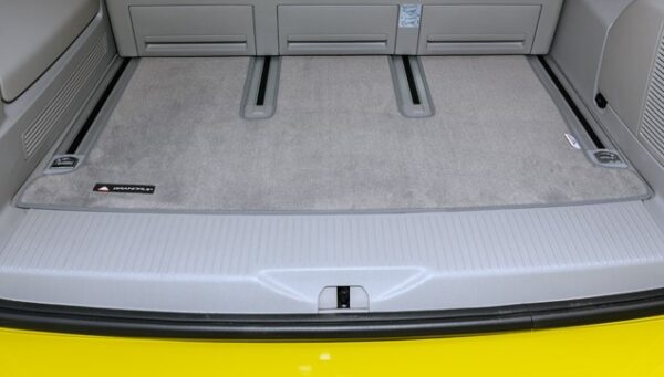 Veloursteppich Heckladeraum 3er-Bank VW T6.1/T6/T5 Multivan und California Beach (ab 2010), Design "Palladium"