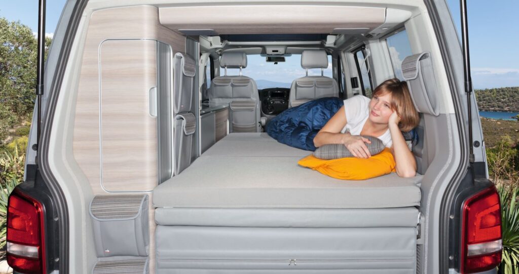 iXTEND Allround Faltbett Volkswagen T6.1/T6 Ocean/Coast;T5 California Comfortline, Design Volkswagen T6.1 „Palladium“