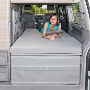 Set iXTEND Allround Faltbett plus iXTEND PAD VW T5 California (ohne Beach), Design „Palladium“