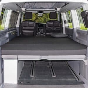 iXTEND Faltbett Design Titanschwarz VW T6.1 Multivan und California Beach