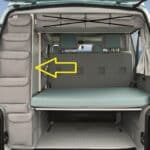 UTILITY VW T4 California Coach Kleiderschrank-Heckabschluss hoch „Palladium“