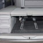 UTILITY 2 Taschen Stauschrank Heck und Bug VW T6.1 California Beach mit 2er-Bank, Design „Leder Palladium"