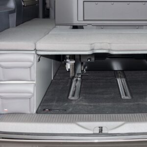 UTILITY 2 Taschen Stauschrank Heck und Bug VW T6.1 California Beach mit 2er-Bank, Design „Leder Palladium"