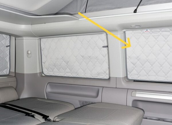 ISOLITE Extreme für Fahrgastraumfenster links B-C Säule VW T6.1/T6 /T5 (ab 2010 mit Vollverkleidung) ISOLITE Extreme Schiebefenster/starres Fenster B-C-Säule links, VW T6.1/T6 /T5, ohne Schiebetür (VW T6.1/T6 /T5 ab 2010 mit Vollverkleidung)