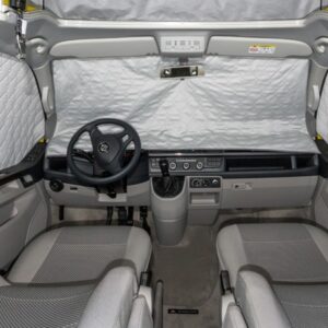 ISOLITE Extreme für die Fahrerhausfenster VW T6 ISOLITE Extreme Fahrerhausfenster VW T6 California, Multivan mit Sensoren im Innen-Rückspiegel