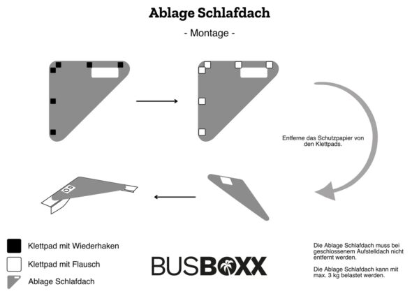 Bus-Boxx Ablage Schlafdach VW T5/T6/ T6.1 California Bild4