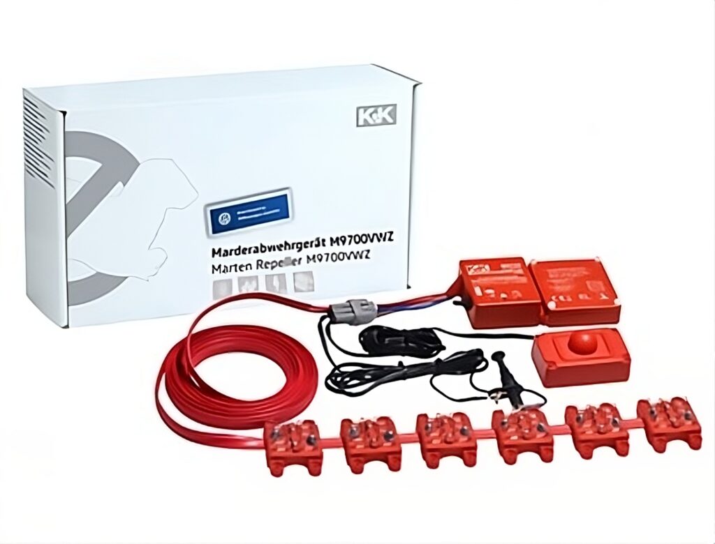 KuK M9700 Marderabwehrgerät Multikontaktbürsten Ultraschall (batteriebetrieben)