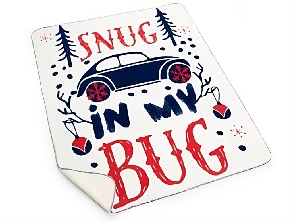 Volkswagen Käfer Kuscheldecke – Snug in my bug – Nummer 1H4084503