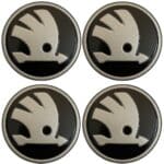 4x Skoda Radnabenabdeckung Felgendeckel Nabendeckel Radkappen 5LA601151-WOQ