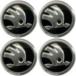 4x Skoda Radnabenabdeckung Felgendeckel Nabendeckel Radkappen 5E0601151-FOD