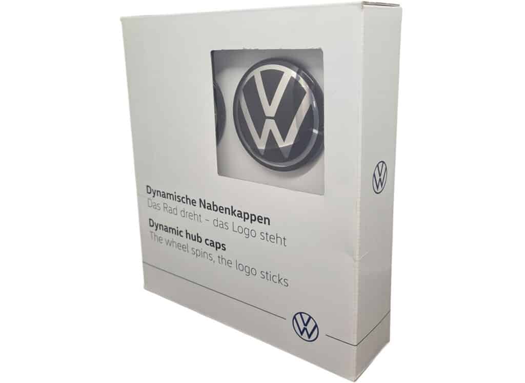 1x Set Dynamische Nabenkappe für LM-Felge mit Volkswagen Logo 000071213D