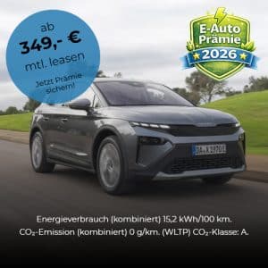 e auto praemie skoda elroq 85