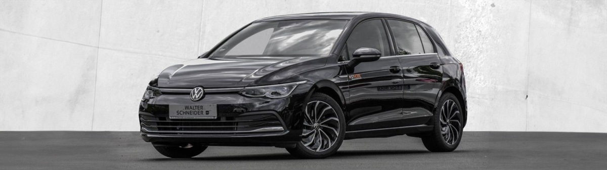 Junger gebrauchter VW Golf in schwarz und sehr günstig.