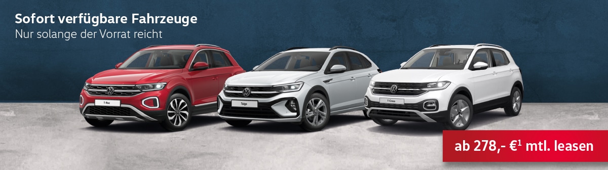 sofort verfuegbare fahrzeuge vw t roc taigo t cross