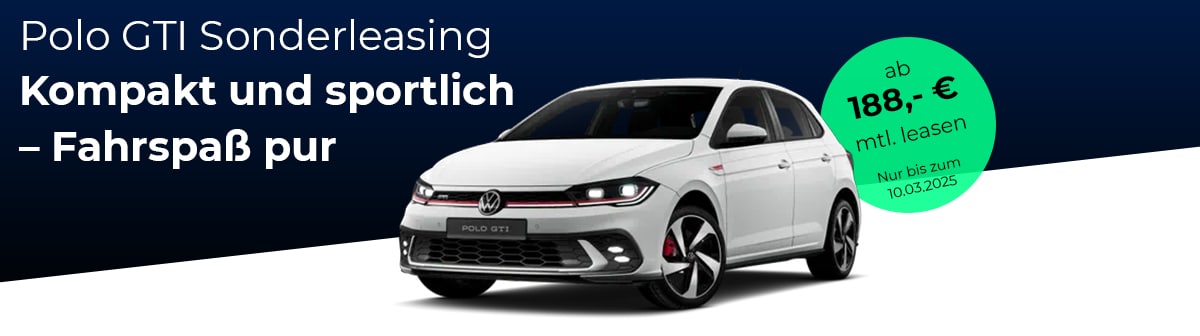 polo gti sonderleasing kompakt und sportlich fahrspass pur